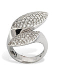 Diamond Pave 18K White Gold Ring Rings Curated by H
