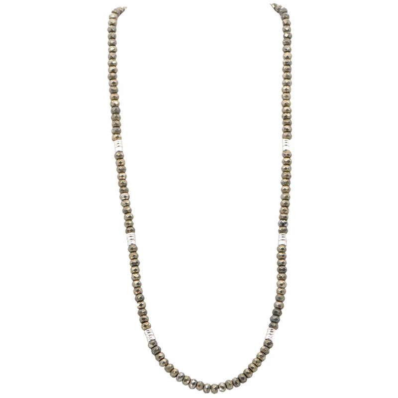 Pyrite Beaded Necklace Necklaces Armenta