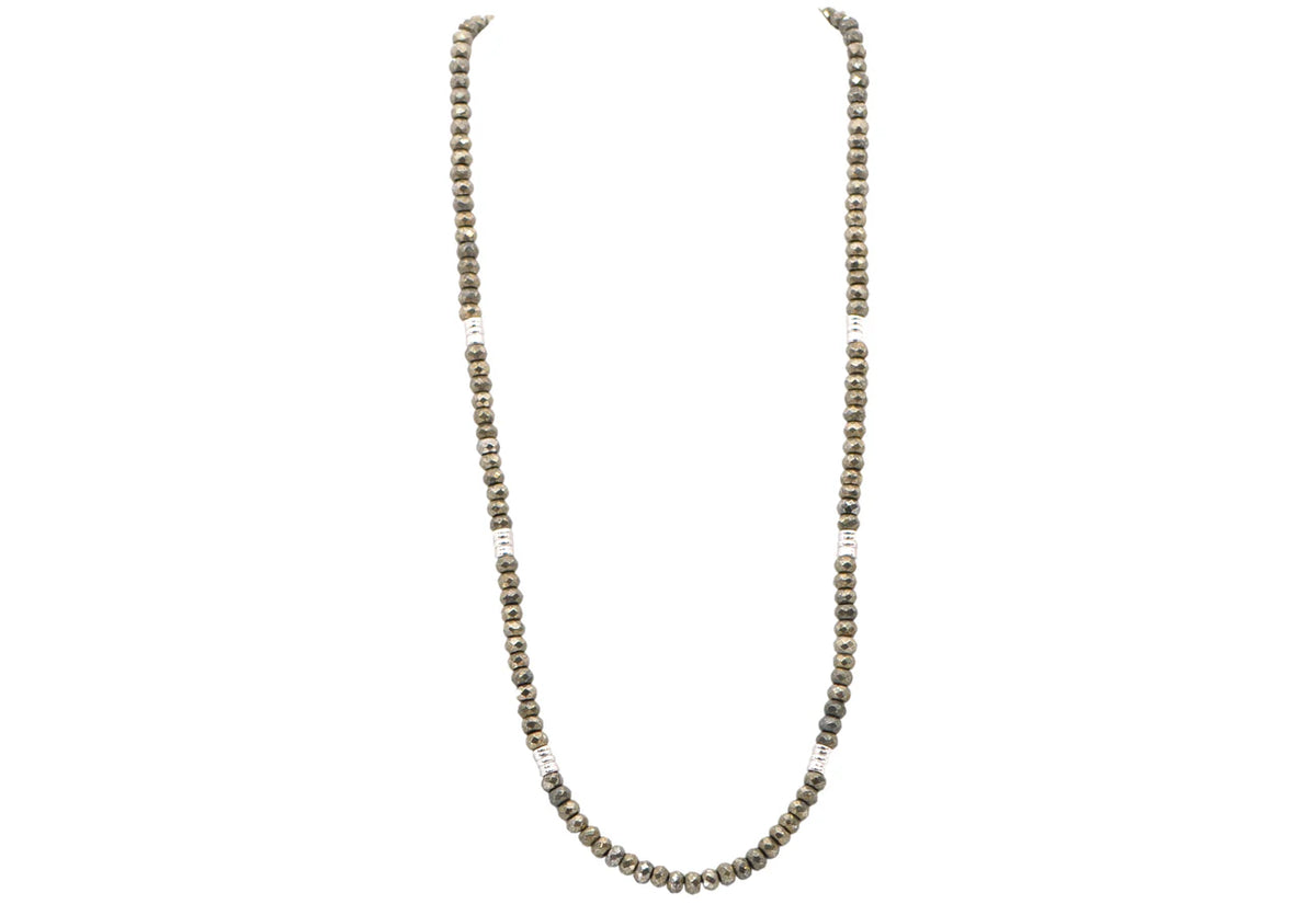 Pyrite Beaded Necklace Necklaces Armenta