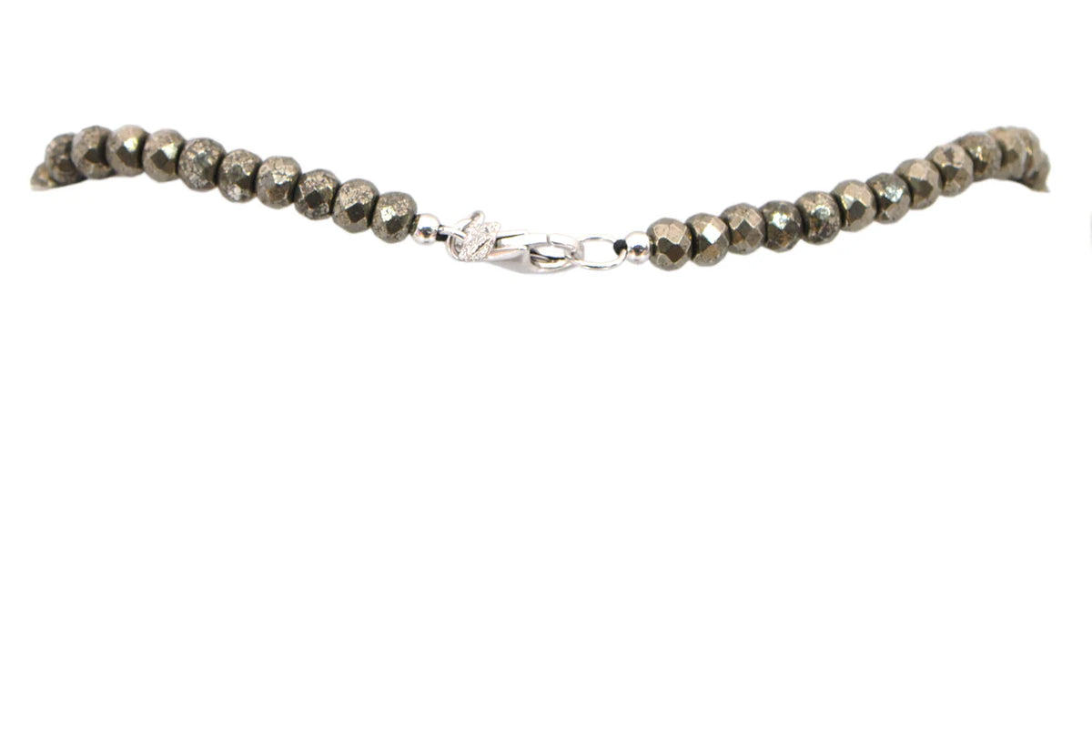 Pyrite Beaded Necklace - Alternate View 1