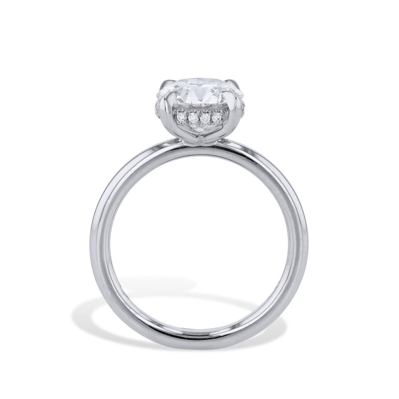 2.50 Carat Diamond Platinum Engagement Ring Rings H&H Jewels