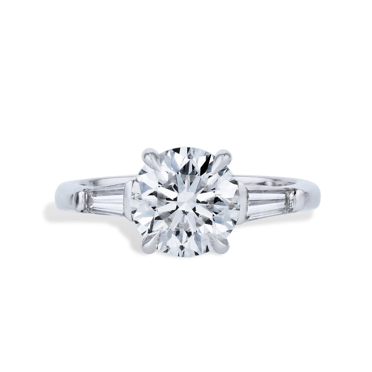 2.03 Carat Diamond Platinum Engagement Ring Rings H&H Jewels