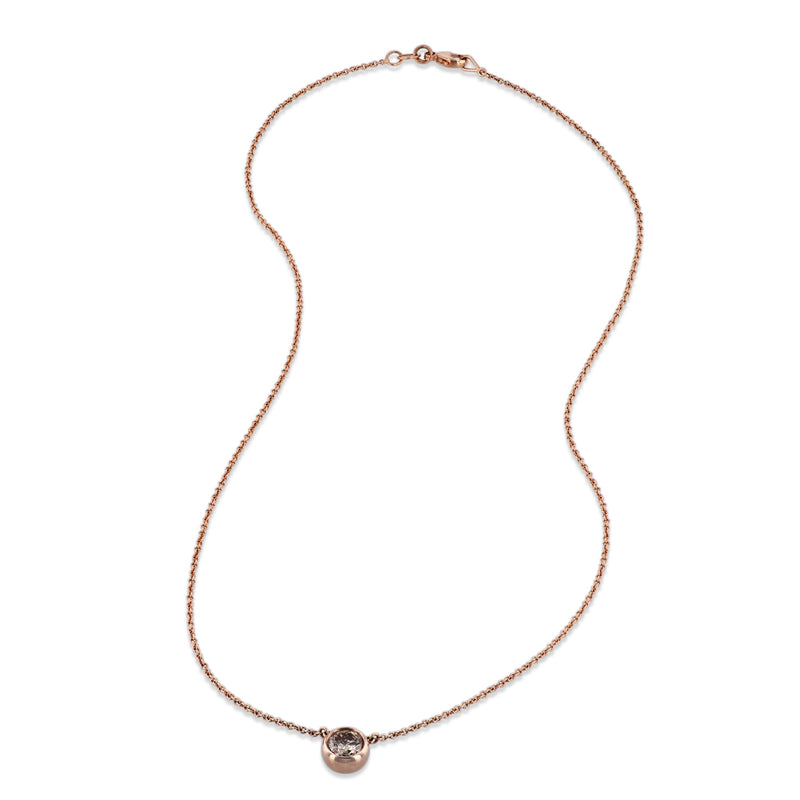 Cinnamon Diamond Rose Gold Pendant Necklace Necklaces H&H Jewels