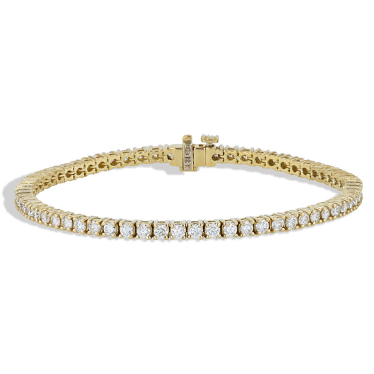 Yellow Gold Diamond Tennis Bracelet Bracelets H&H Jewels