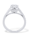 2.02 Carat Emerald Cut Diamond Platinum Engagement Ring Engagement Rings Curated by H