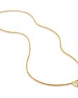 Yellow Gold Textured Box Link Chain Necklace with Pendant Necklaces Estate & Vintage