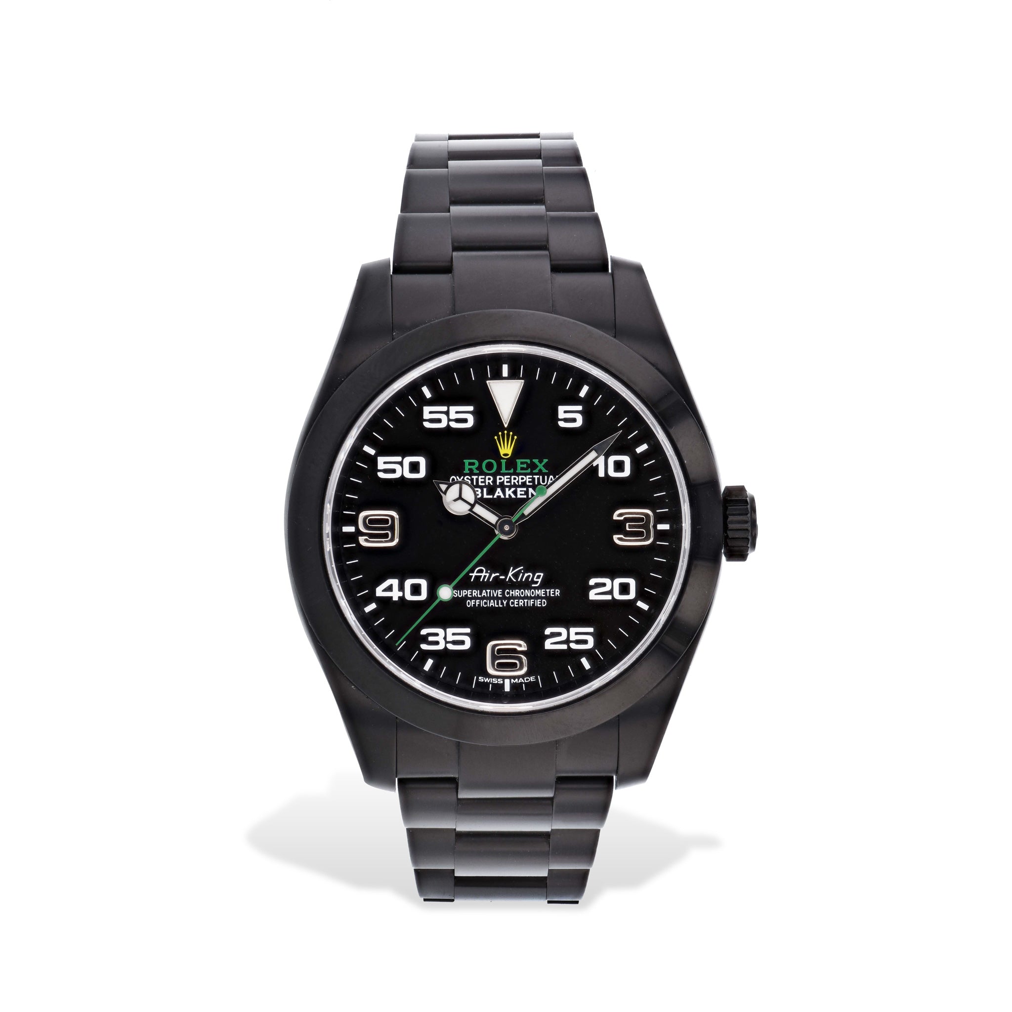 Rolex Blacken Air-king 40mm Estate Watch - 116900 Watches Estate &amp; Vintage