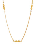Yellow Gold Long Italian Station Necklace Necklaces Estate & Vintage