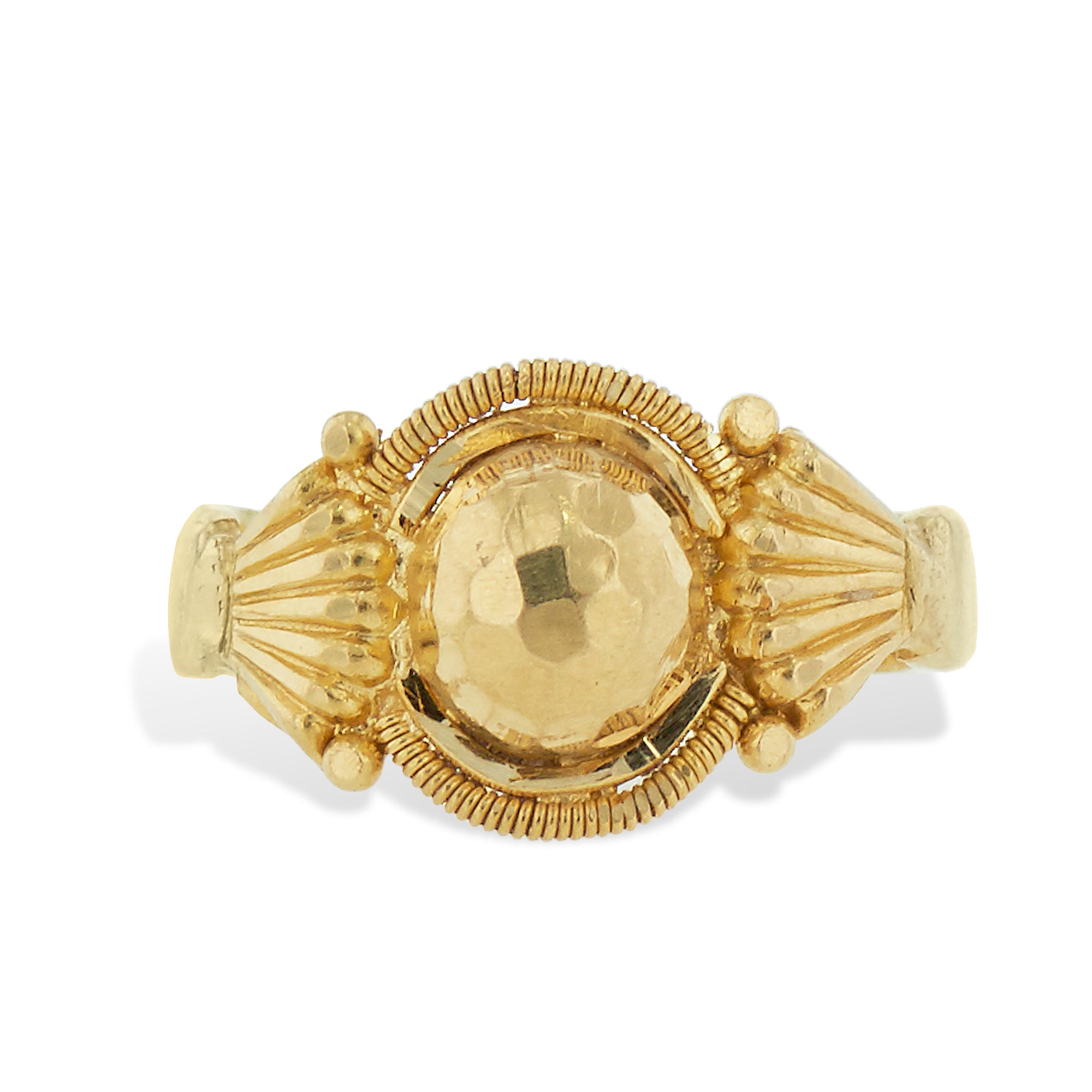 Indian 22K Yellow Gold Estate Ring Rings Estate &amp; Vintage