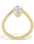 Marquise Diamond Yellow Gold Engagement Ring Rings H&H Jewels