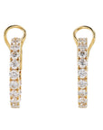 Diamond Yellow Gold Hoop Earrings Earrings Curated by H