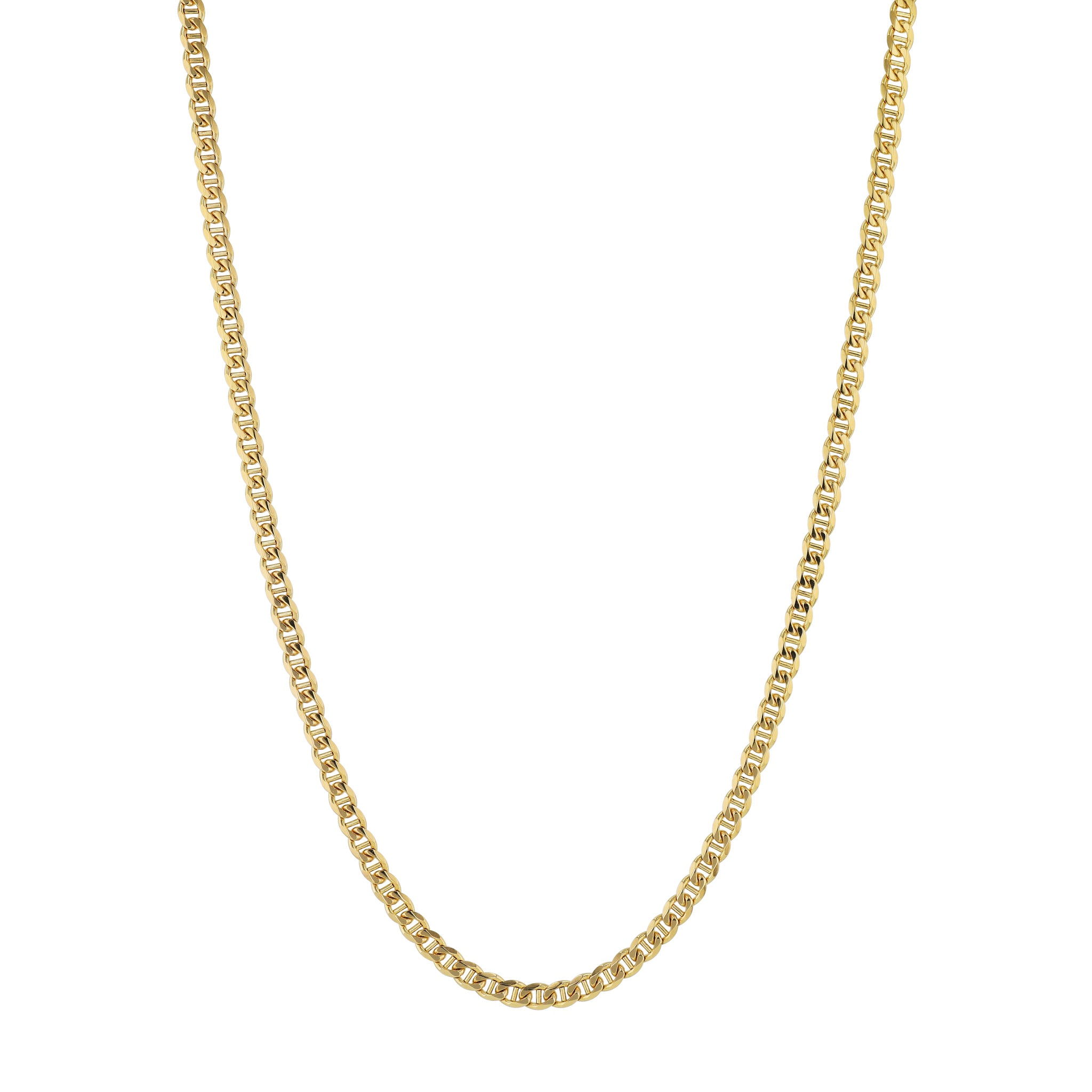 Yellow Gold Anchor Chain Necklace Necklaces Curated by H
