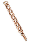 Rose Gold 2-Chain Pave Diamond Bracelet Bracelets Curated by H