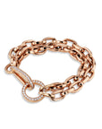Rose Gold 2-Chain Pave Diamond Bracelet Bracelets Curated by H