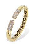 Yellow Gold Pave Diamond Cuff Bracelet Bracelets Curated by H