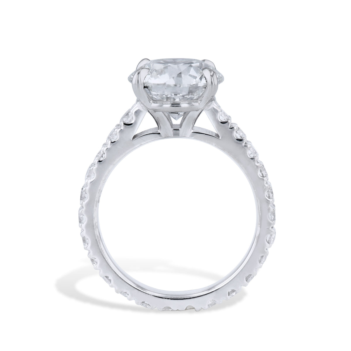3.00ct Round Diamond White Gold Estate Ring - Alternate View 1