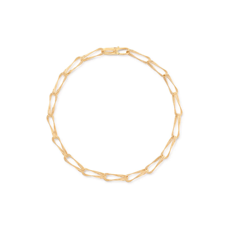 18kt Yellow Gold Diamond Marrakech Onde Collection Twisted Coil Link Necklace Necklaces Marco Bicego