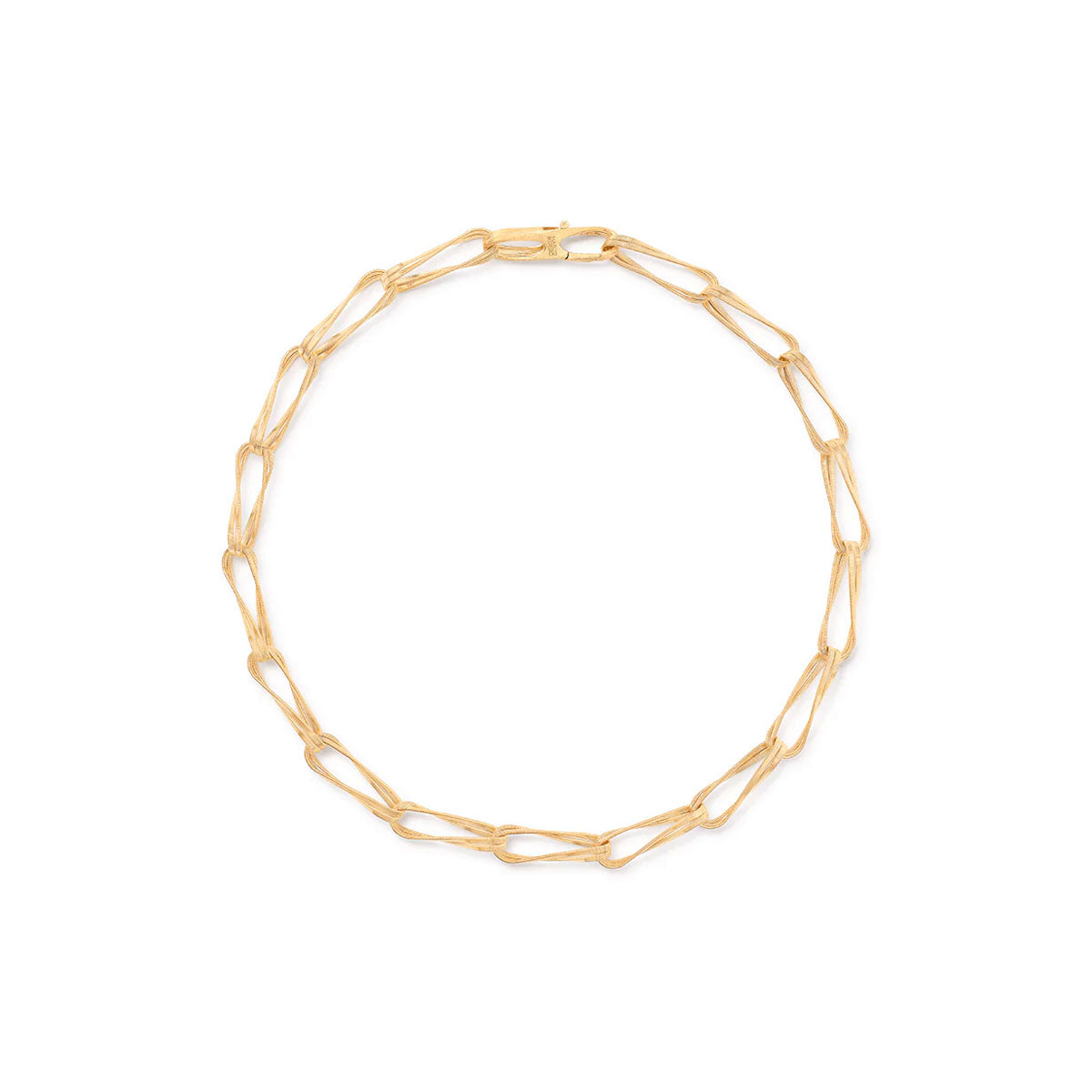 18kt Yellow Gold Diamond Marrakech Onde Collection Twisted Coil Link Necklace Necklaces Marco Bicego