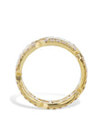 Diamond and Yellow Gold Link Ring Rings Curated by H