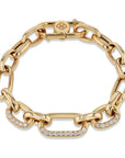 Yellow Gold Diamond Chain Link Bracelet Bracelets Curated by H