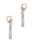 Diamond Rose Gold In and Out Hoop Earrings Earrings Curated by H