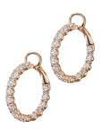 Diamond Rose Gold In and Out Hoop Earrings Earrings Curated by H