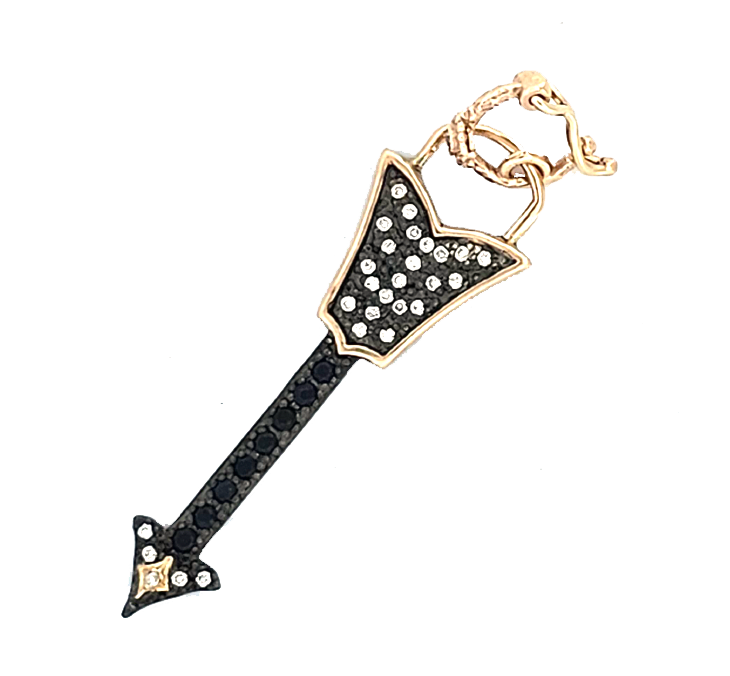 Pave Diamond Arrow Charm Necklaces Armenta