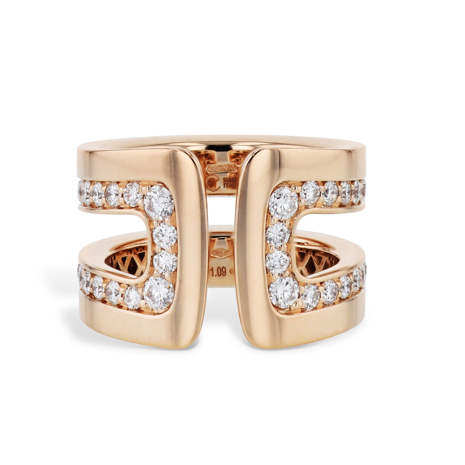 18kt Rose Gold Diamond Ring Rings Curated by H