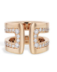 18kt Rose Gold Diamond Ring Rings Curated by H