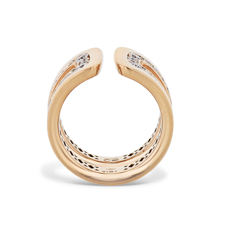 18kt Rose Gold Diamond Ring Rings Curated by H