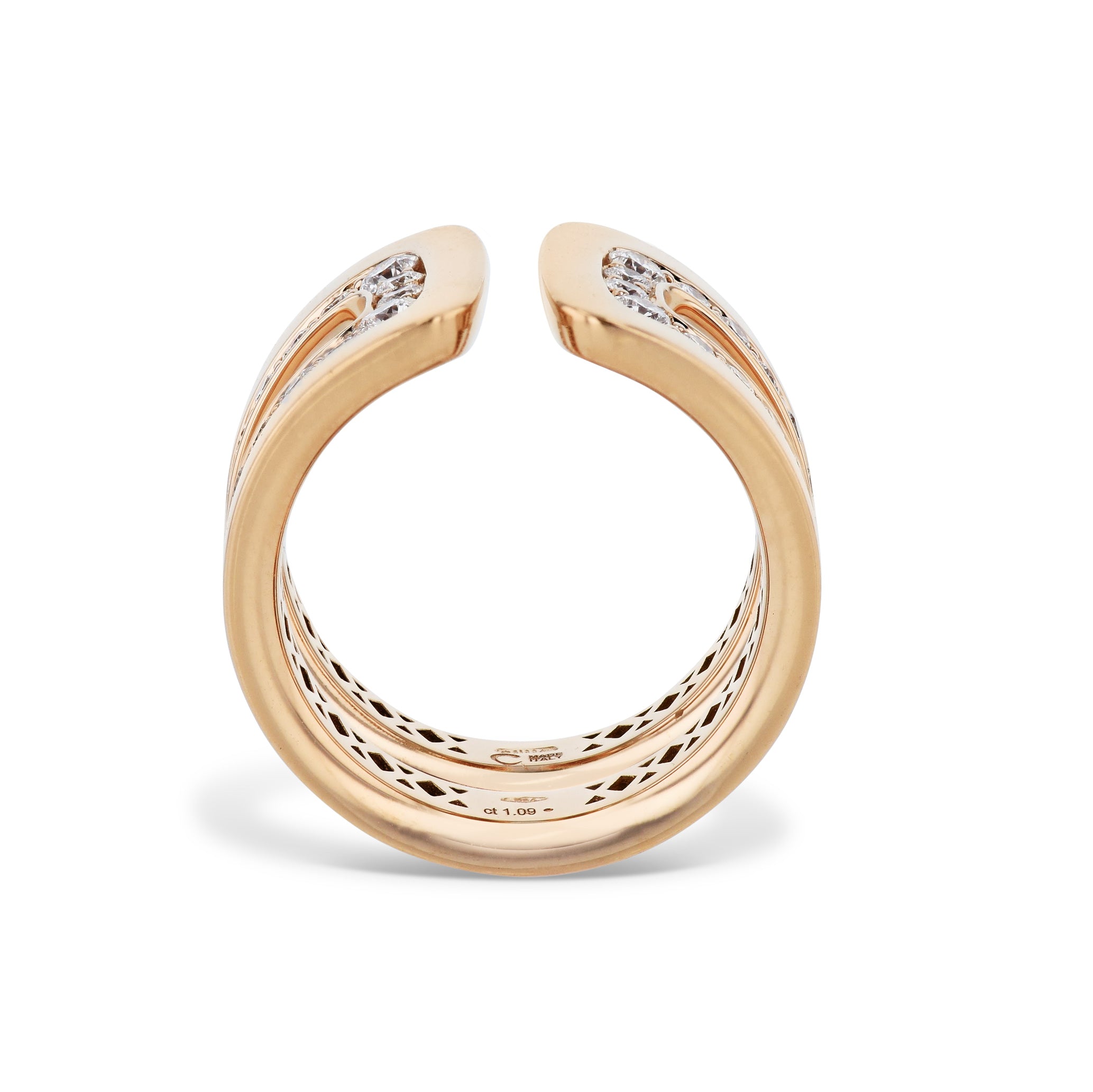 18kt Rose Gold Diamond Ring Rings Curated by H
