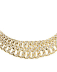18kt. Yellow Gold Diamond Collar Estate Necklace Necklaces Estate & Vintage