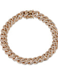 Cuban Diamond Rose Gold Link Bracelet Bracelets H&H Jewels
