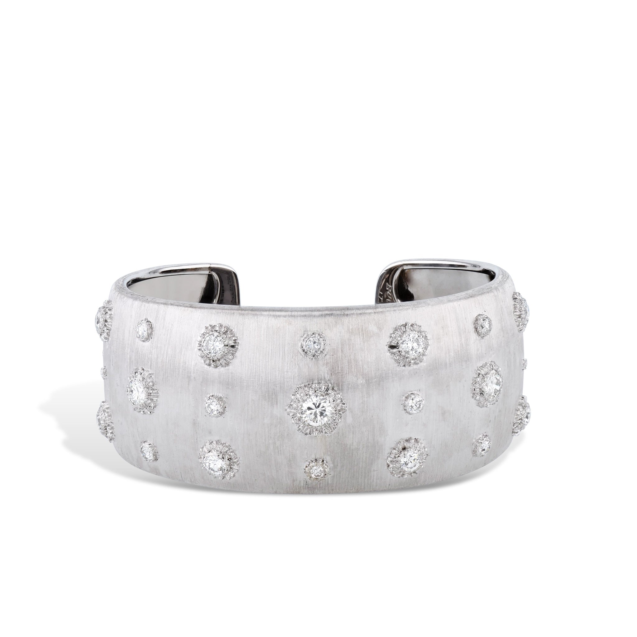 White Gold Buccellati Diamond Estate Cuff Bracelet Bracelets Estate &amp; Vintage