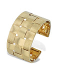 Yellow Gold Florentine Weave Estate Cuff Bracelet Bracelets Estate & Vintage