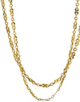 Yellow Gold 58in Station Estate Necklace Necklaces Estate & Vintage
