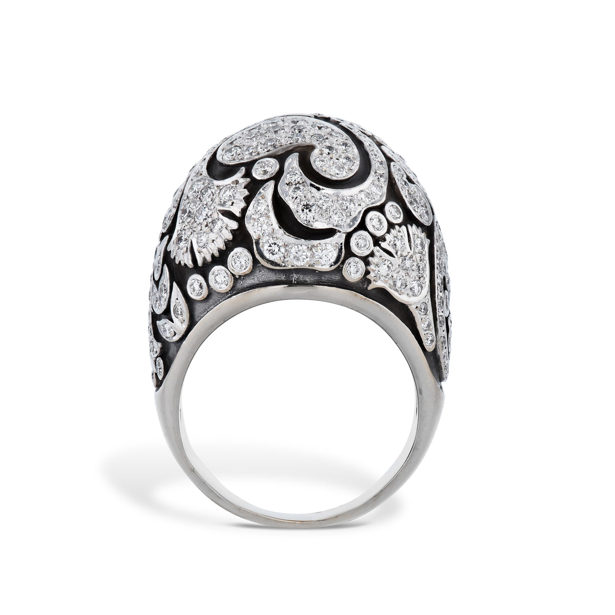 Carrera y Carrera Aqua Diamond and White Gold Dome Ring - Alternate View 1