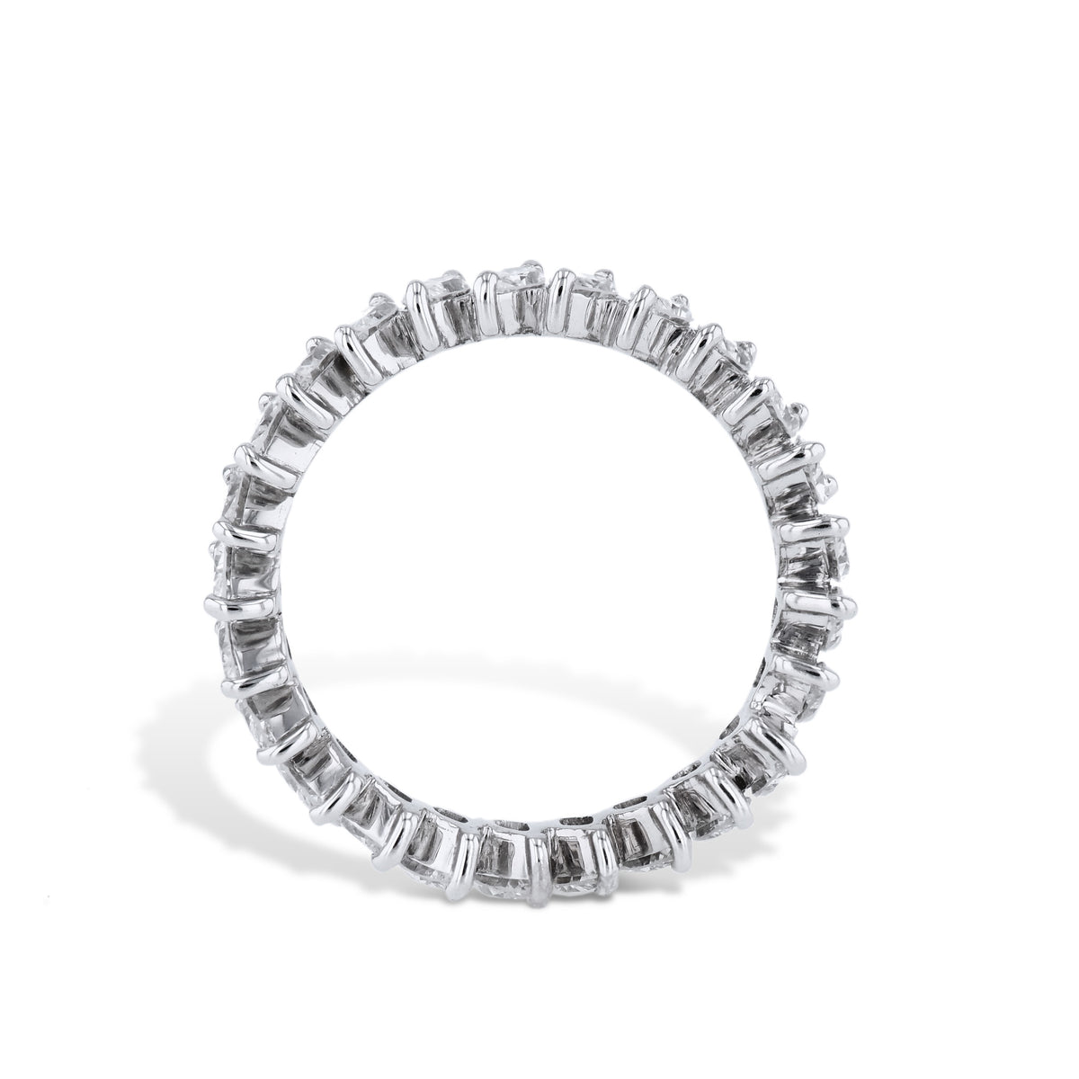 Marquise Diamond Platinum Estate Eternity Band - Alternate View 1