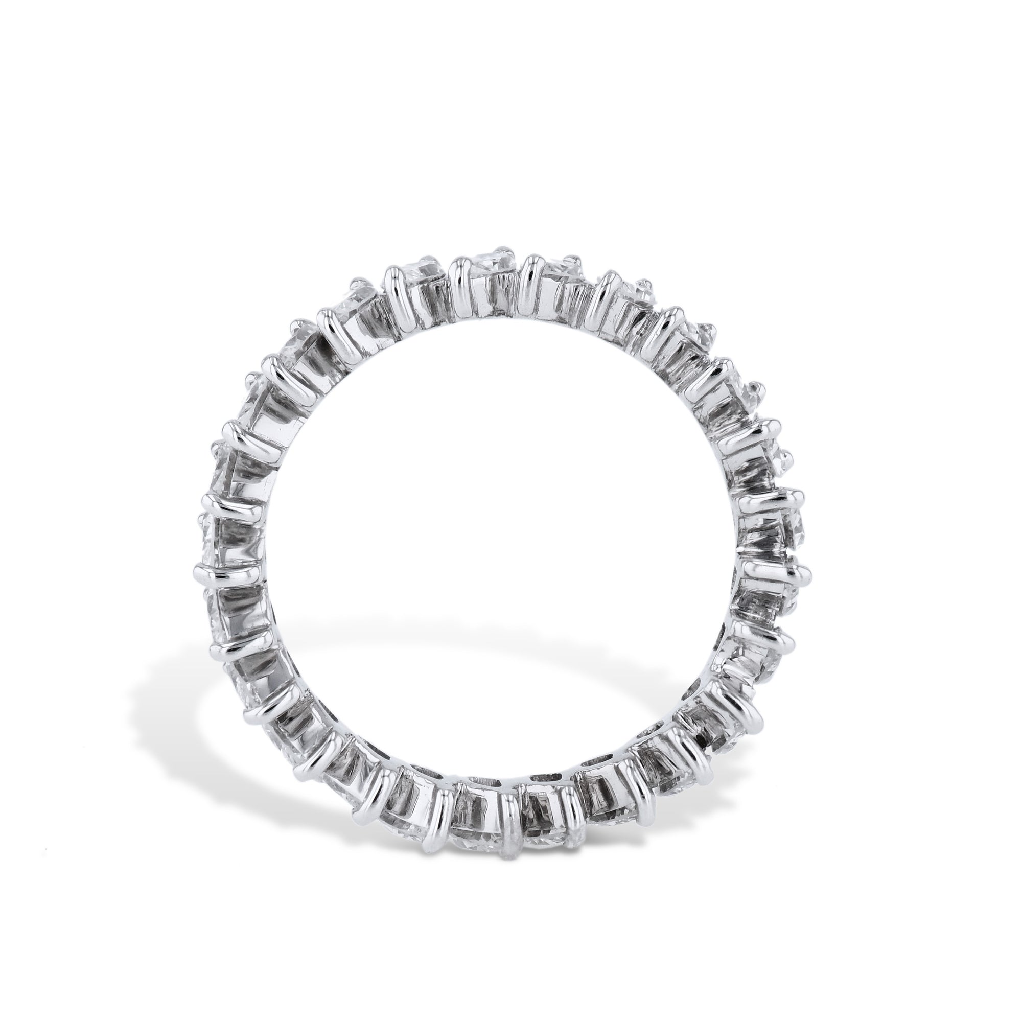 Marquise Diamond Platinum Estate Eternity Band Rings Estate &amp; Vintage