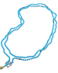 David Yurman Turquoise Lariat Estate Necklace Necklaces Estate & Vintage