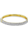 Yellow Gold Diamond Estate Hinge Bracelet Bracelets Estate & Vintage