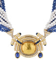 Chaumet Diamond, Sapphire and Pearl French Estate Necklace Necklaces Estate & Vintage