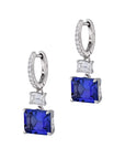 Tanzanite 18kt White Gold Diamond Drop Earrings Earrings Curated by H
