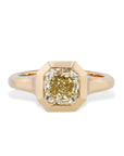 Fancy Light Yellow Diamond Engagement Ring Rings H&H Jewels