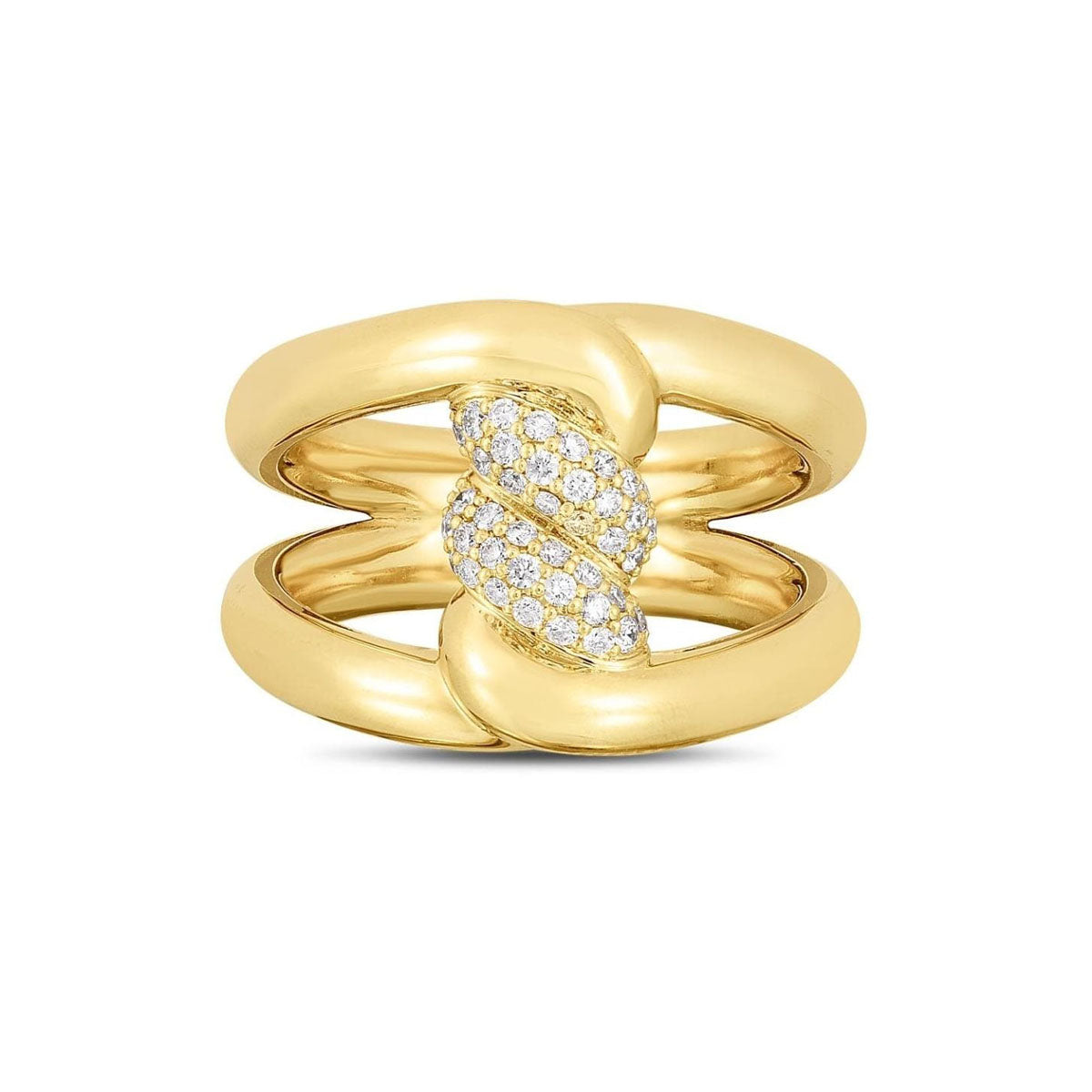 18kt Yellow Gold Diamond Cialoma Ring Rings Roberto Coin
