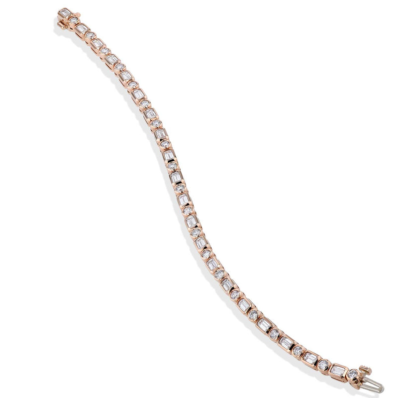 Diamond Rose Gold Tennis Bracelet Bracelets H&H Jewels