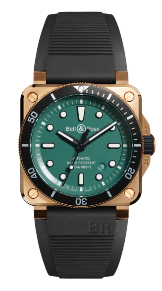 Bell & Ross BR03-92 Diver Black Green Bronze 42mm Automatic Watch Watches Bell & Ross