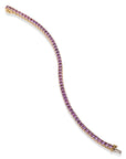 18kt. Yellow Gold Sapphire Tennis Bracelet Bracelets H&H Jewels