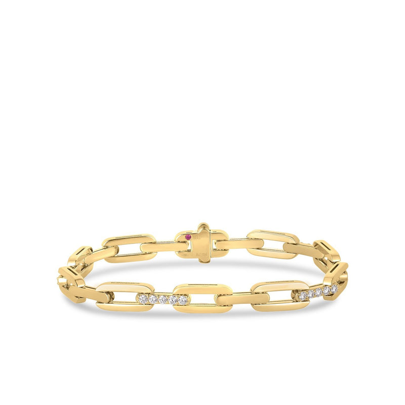 18kt Yellow Gold Navarra Diamond Accents Bracelet Bracelets Roberto Coin