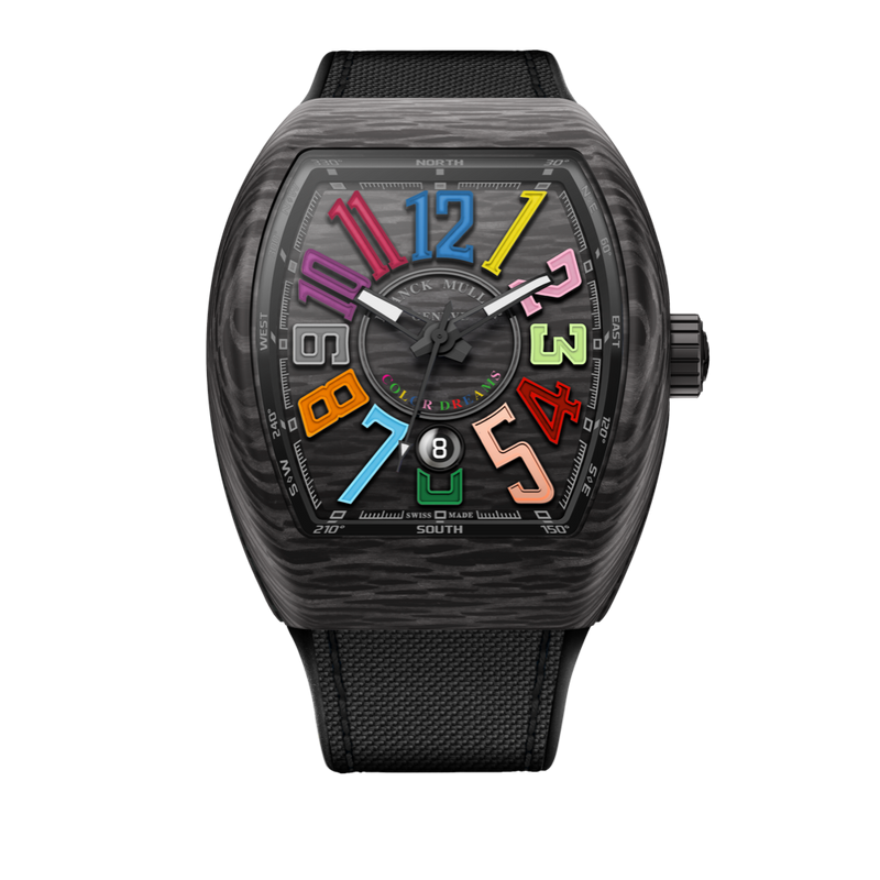 Franck Muller Vanguard Carbon Color Dreams Automatic Watch - V45SCCBCOLNRCARB Watches Franck Muller